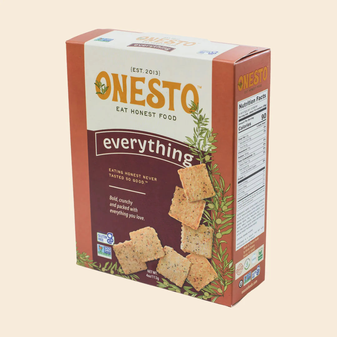 Onesto Gluten-Free Everything Crackers