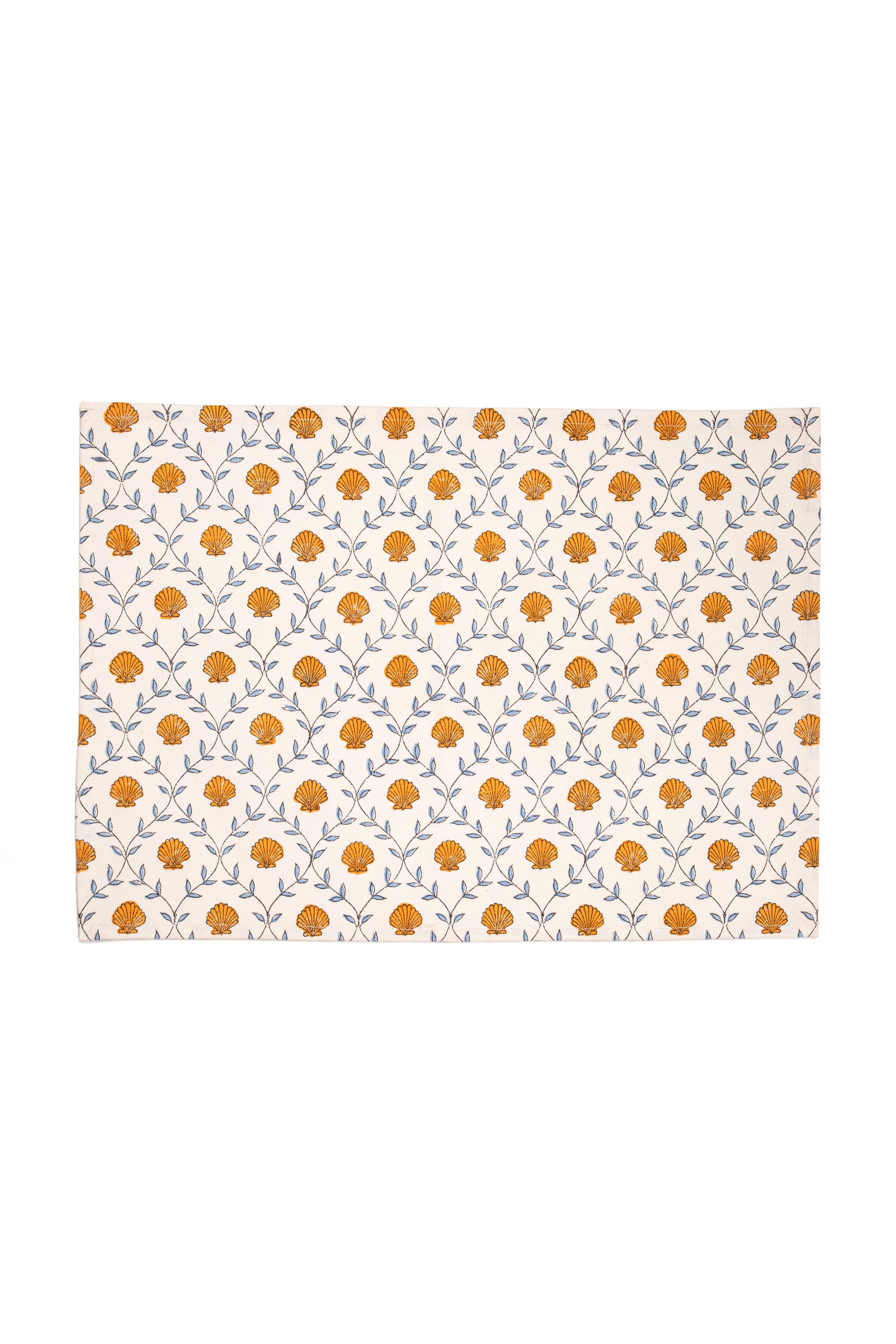 Seashell Blockprint Placemat