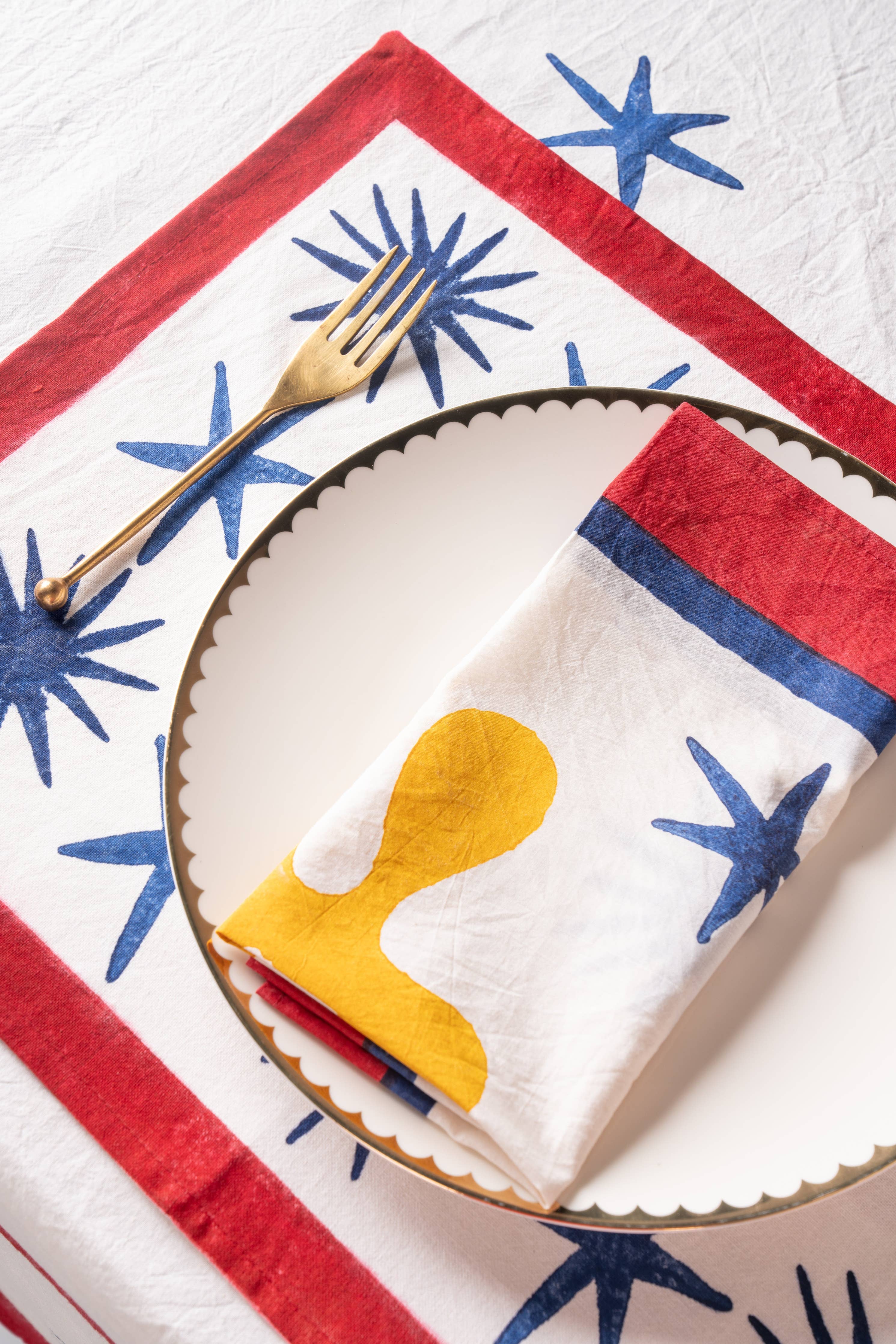 Star Blockprint Placemat