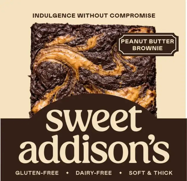 Sweet Addison's peanut butter brownie