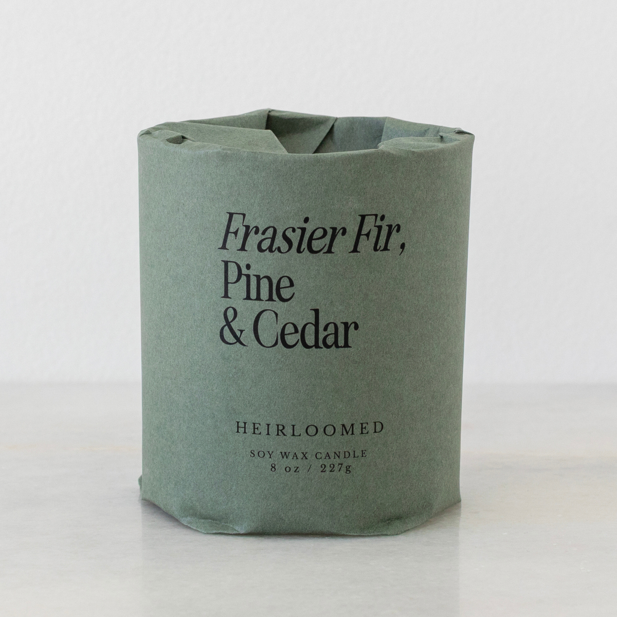 Heirloomed Candle Frasier Fir, Pine & Cedar