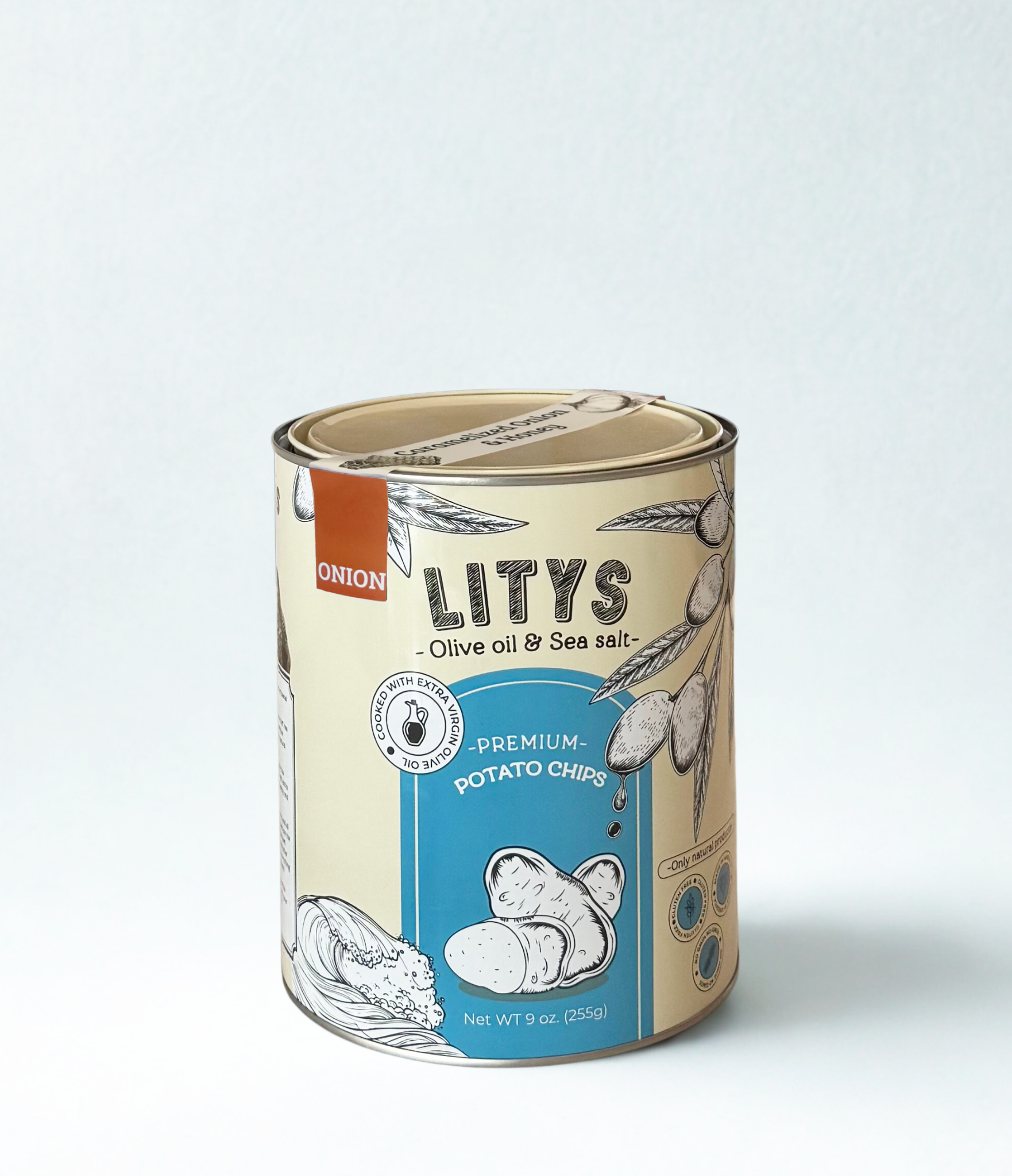 Lity's Large Tin Chips: Caramelized Onion & Honey