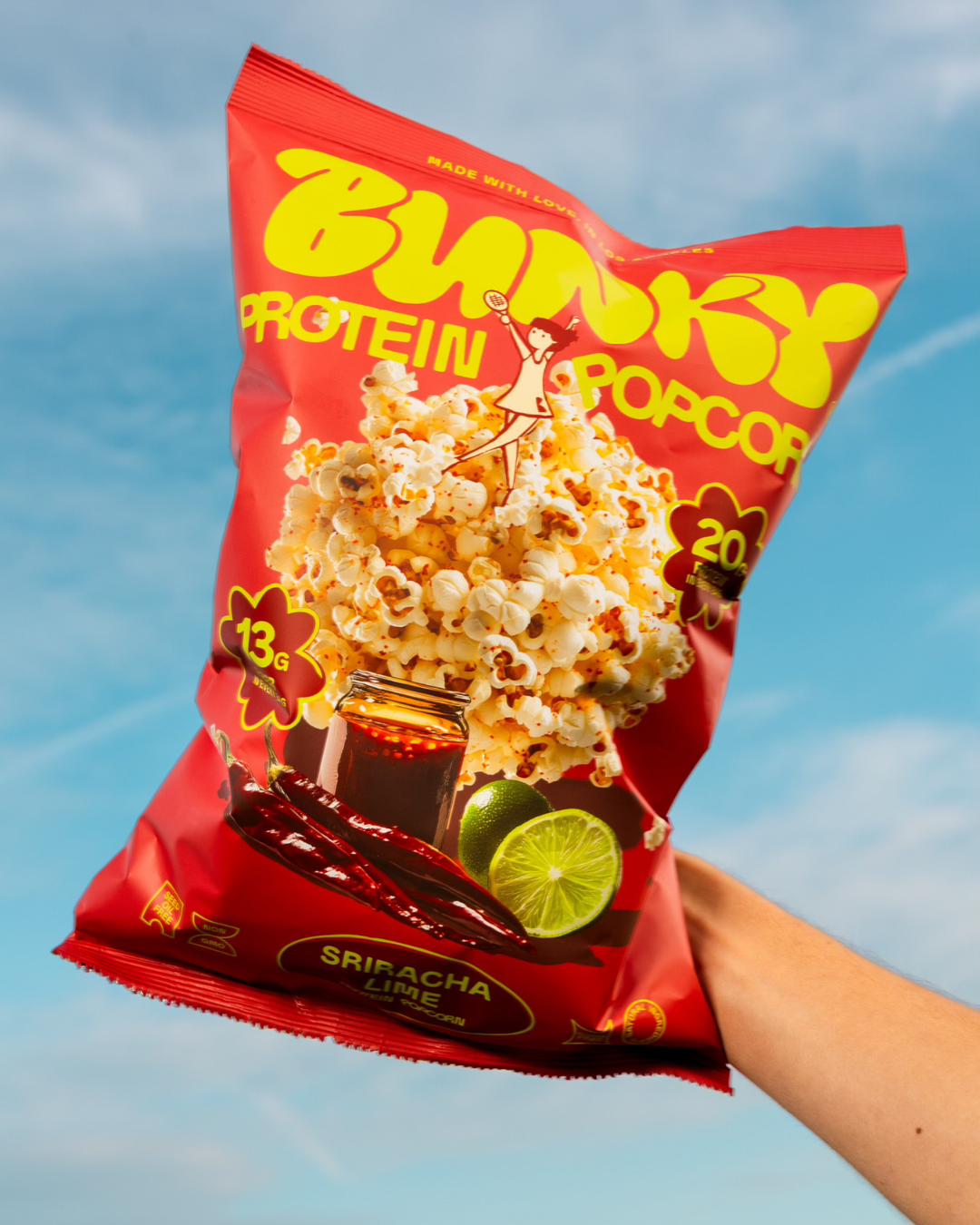 Bunky Sriracha Lime Protein Popcorn