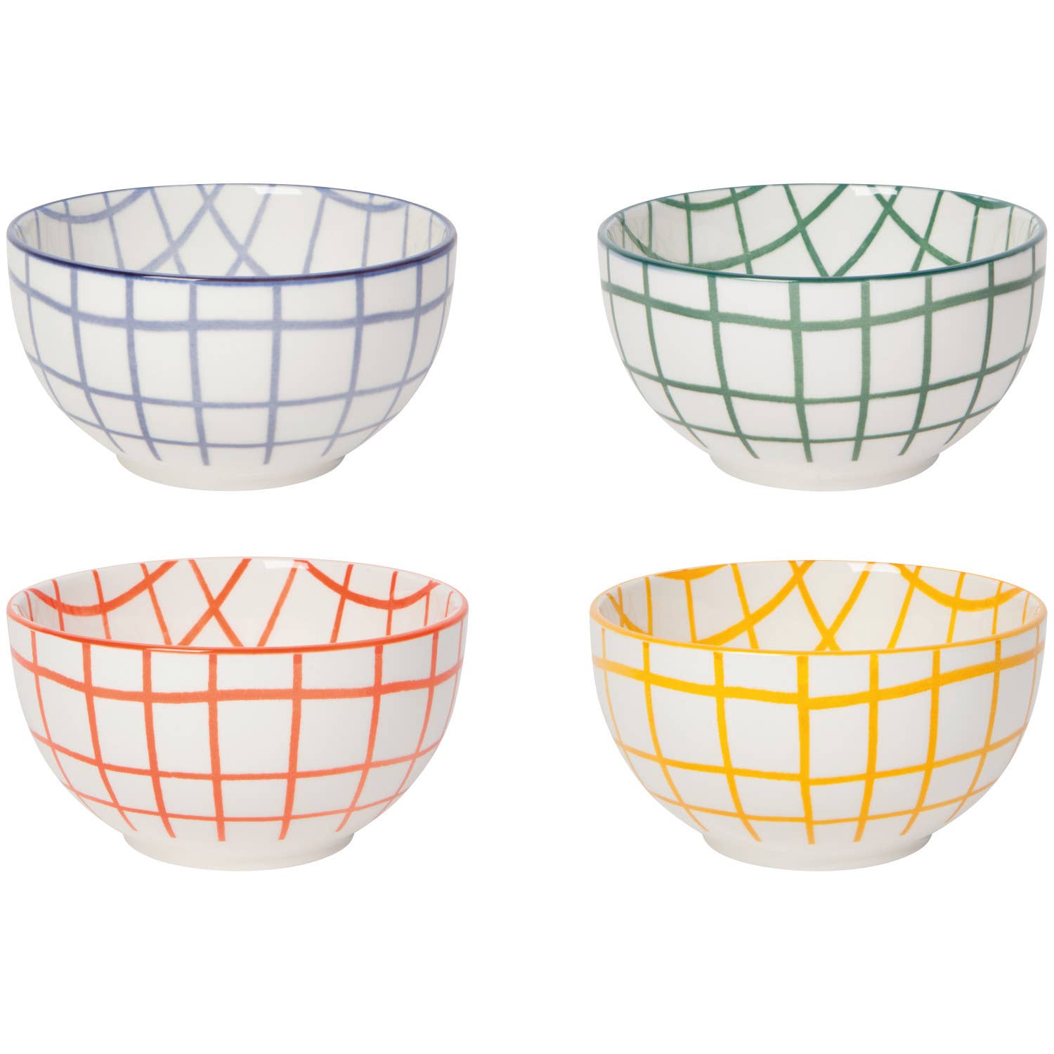 Wobbly Check Bowl - Green