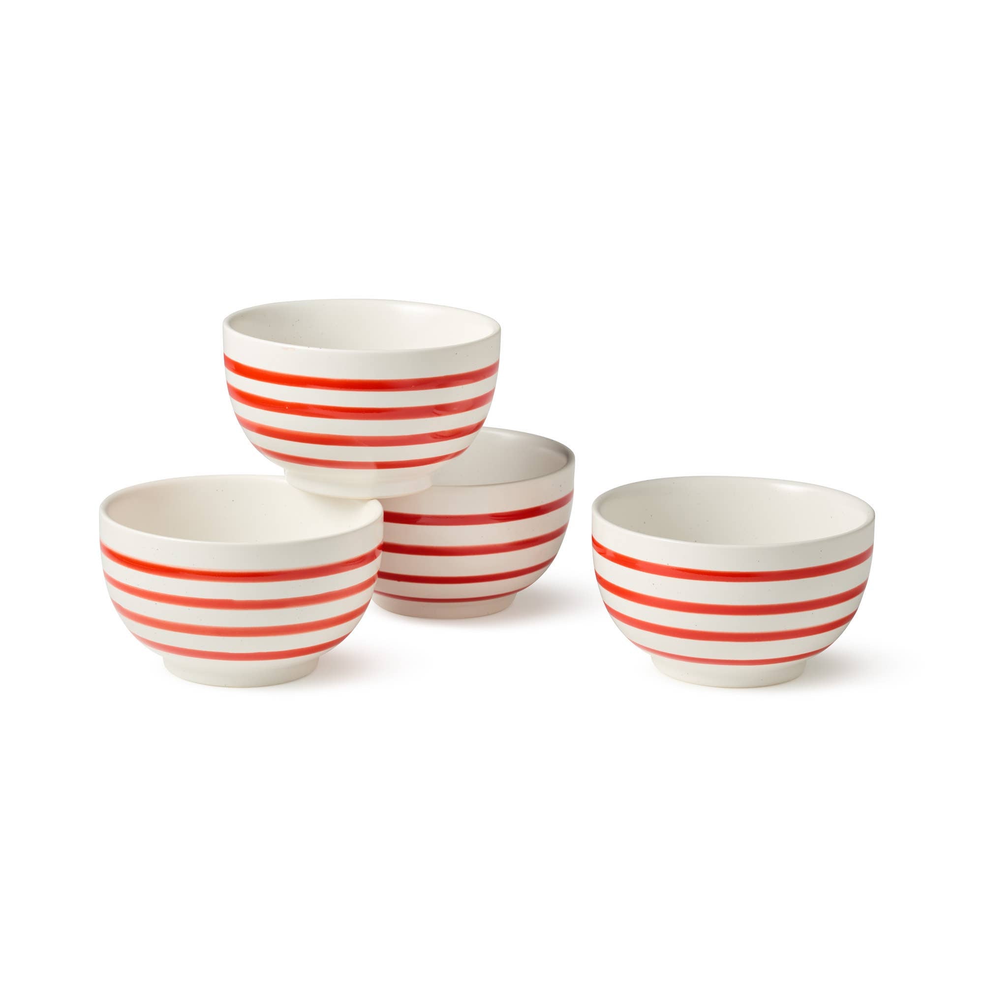Red Striped Bowl
