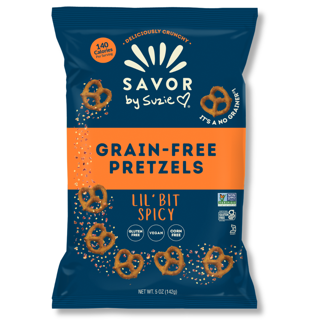 Savor by Suzie Spicy Grain Free Pretzels