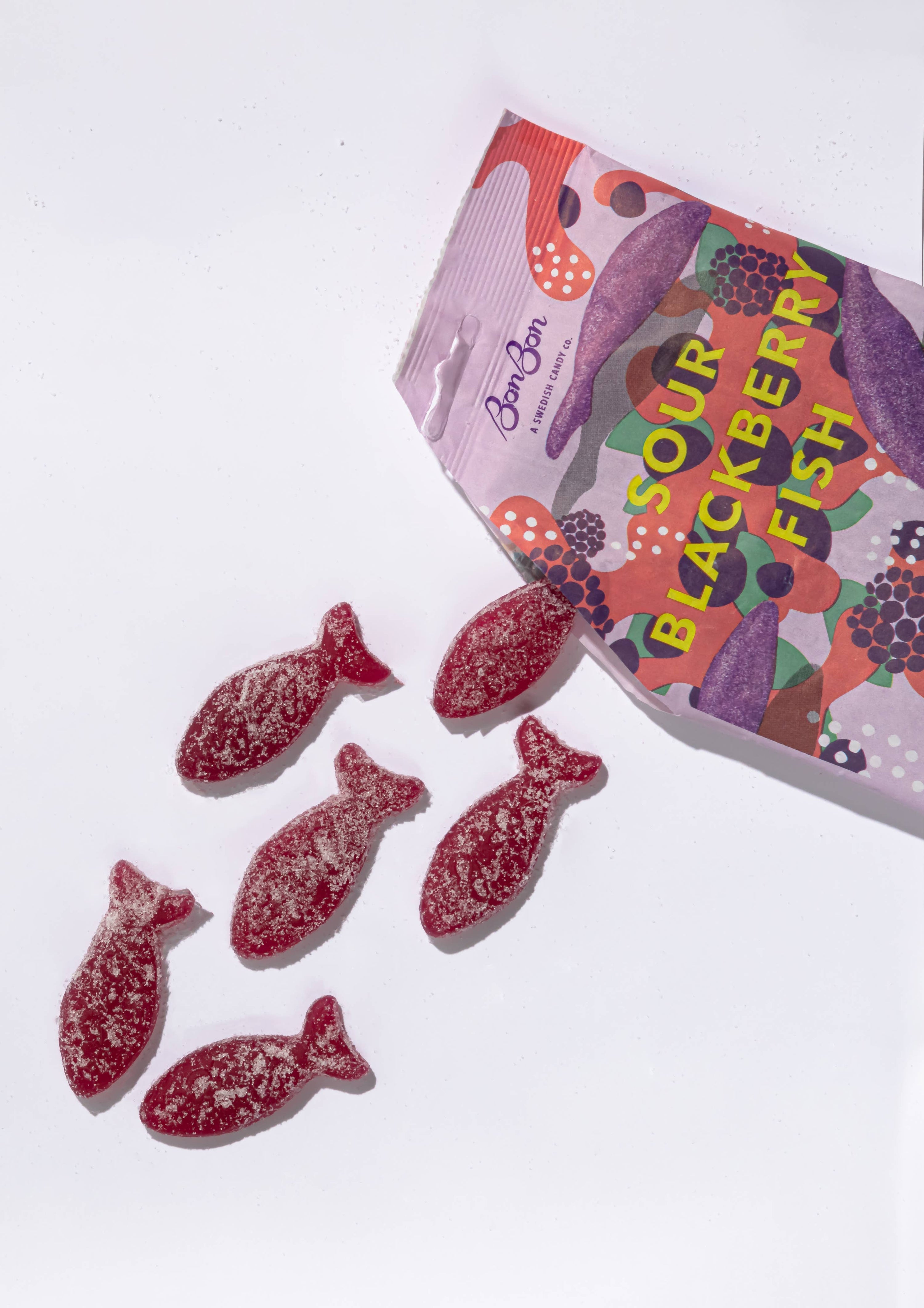 Sour Blackberry Fish Swedish Candy