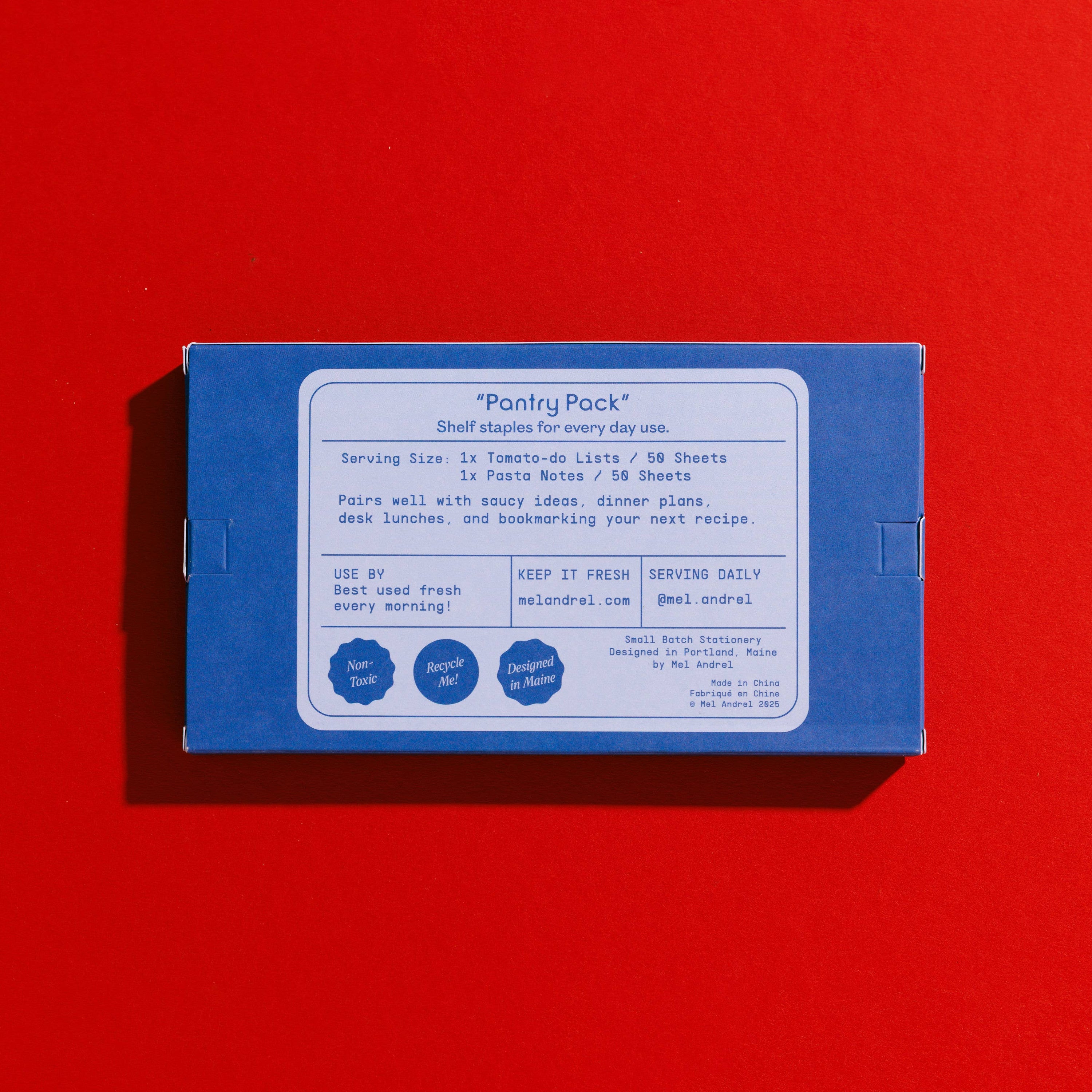 Pantry Pack - Pasta + Tomato Sticky Note 2 Pack
