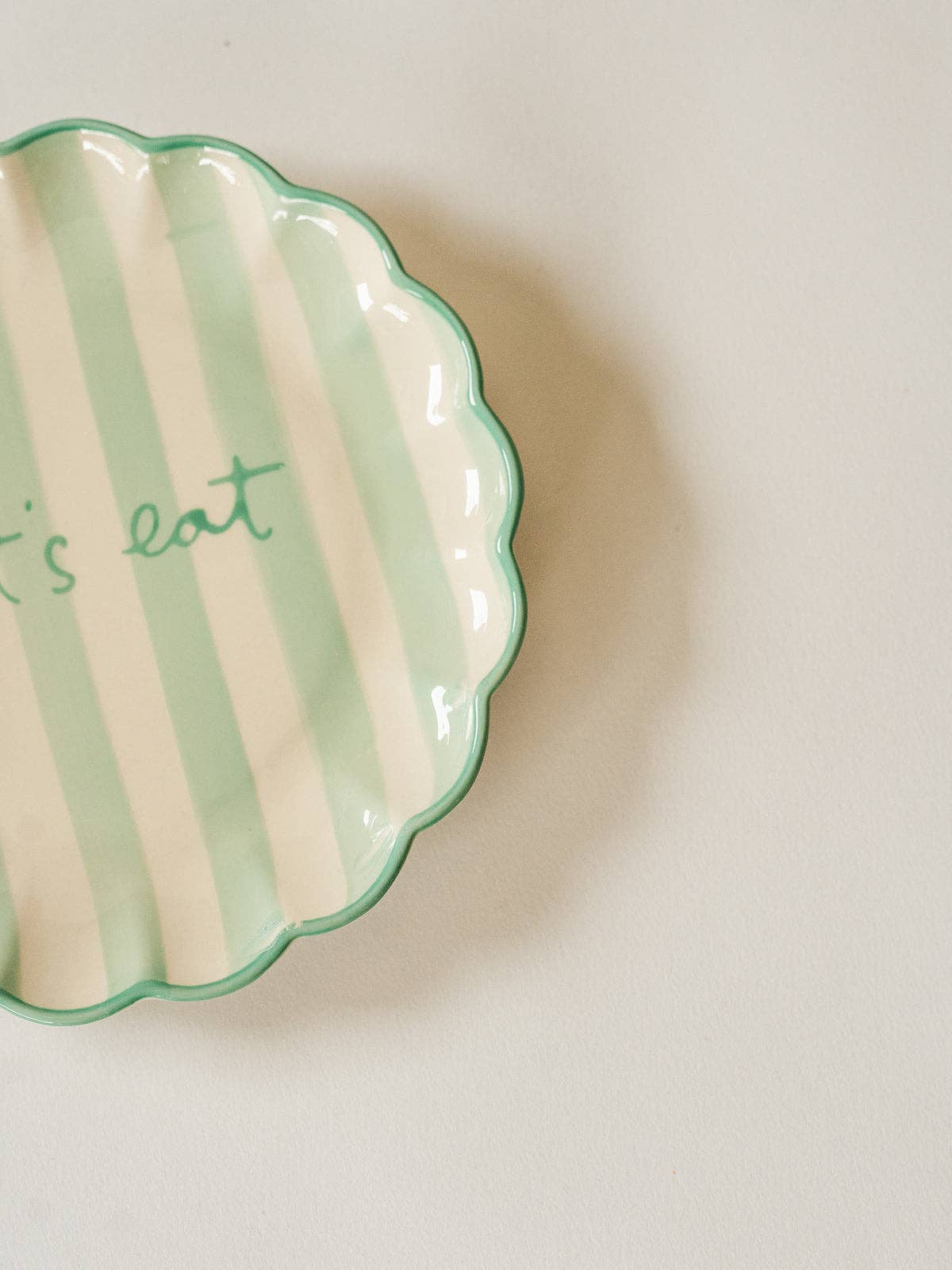Let's Eat Dessert Plate