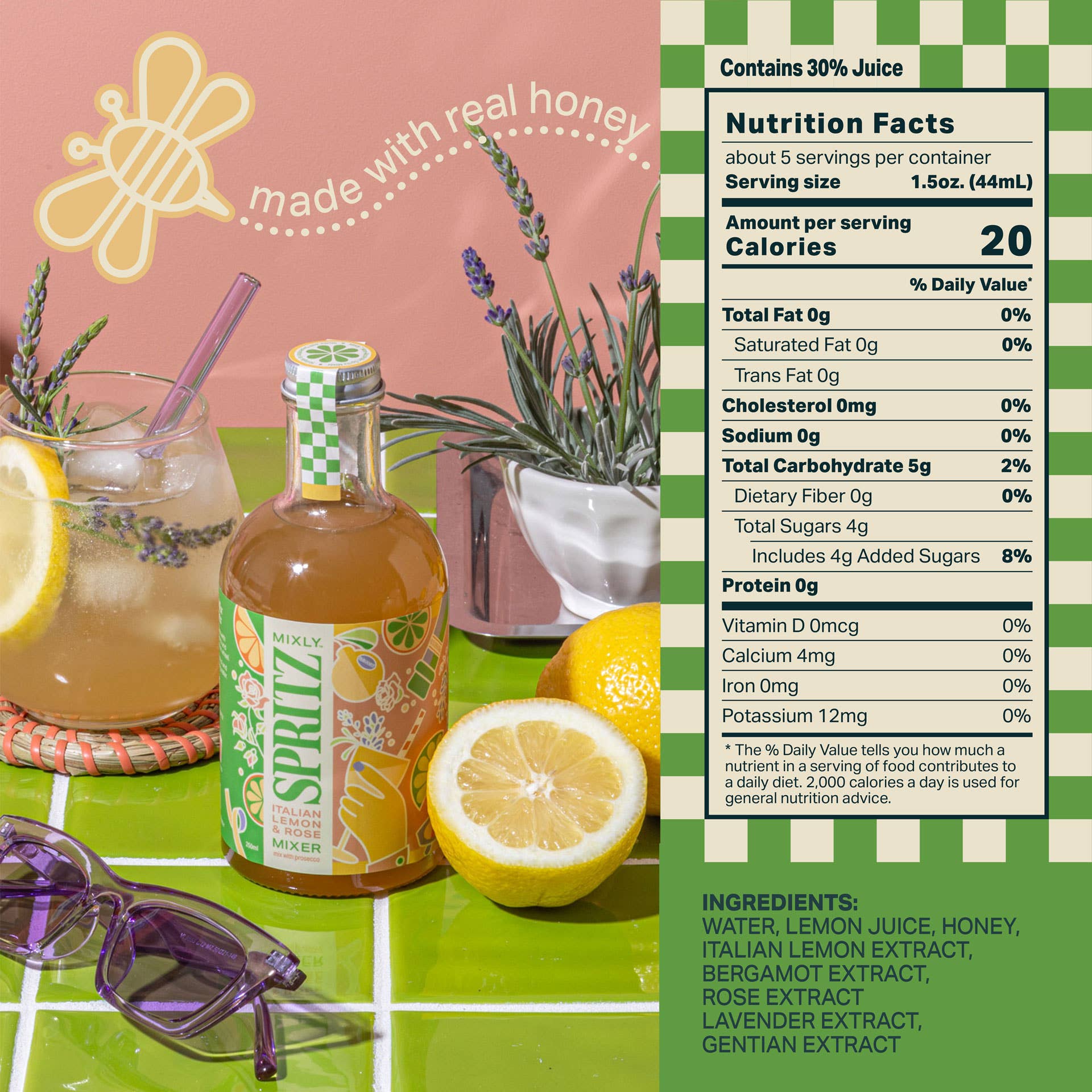 Mixly Italian Lemon & Rose Spritz Mixer