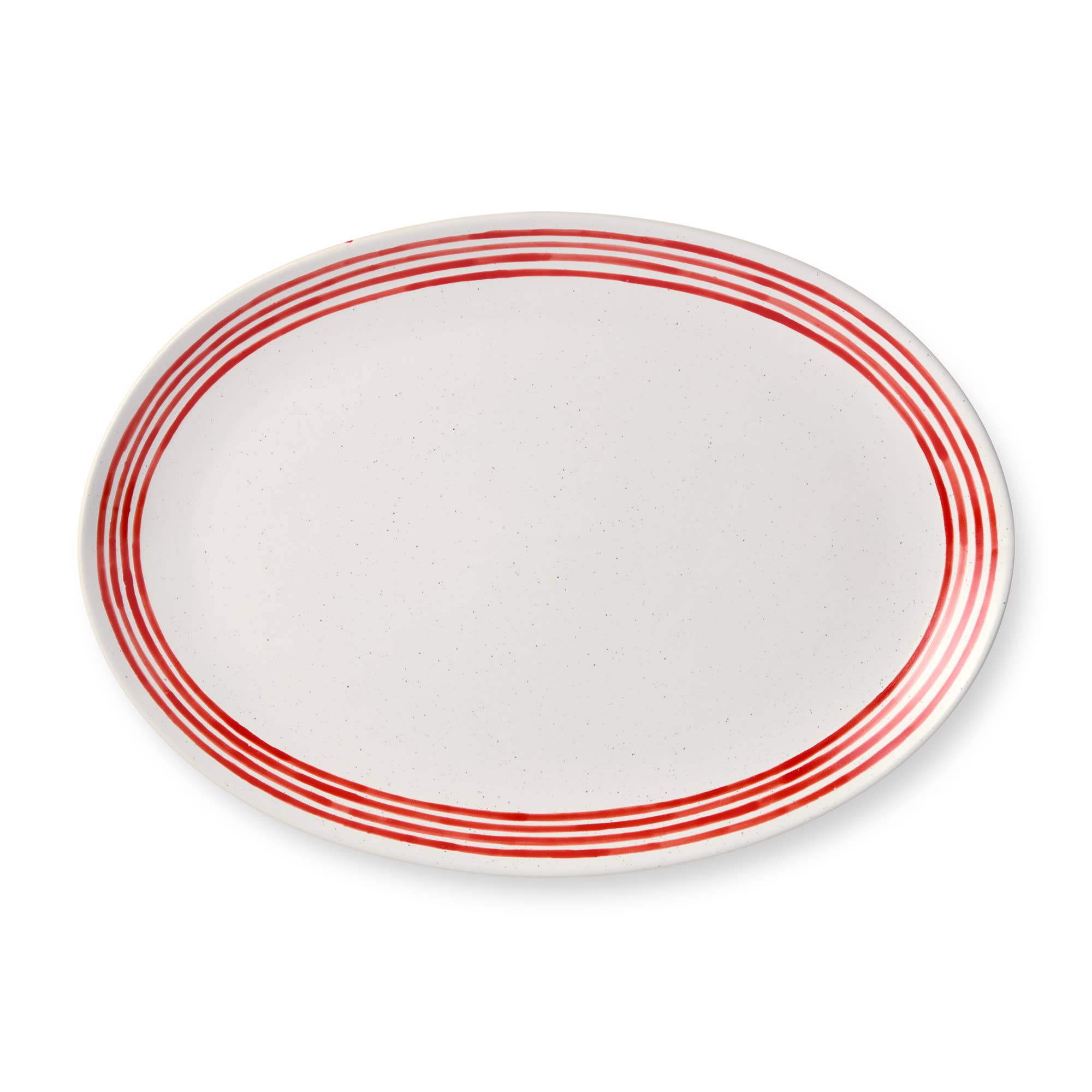 Dockside Red Oval Platter