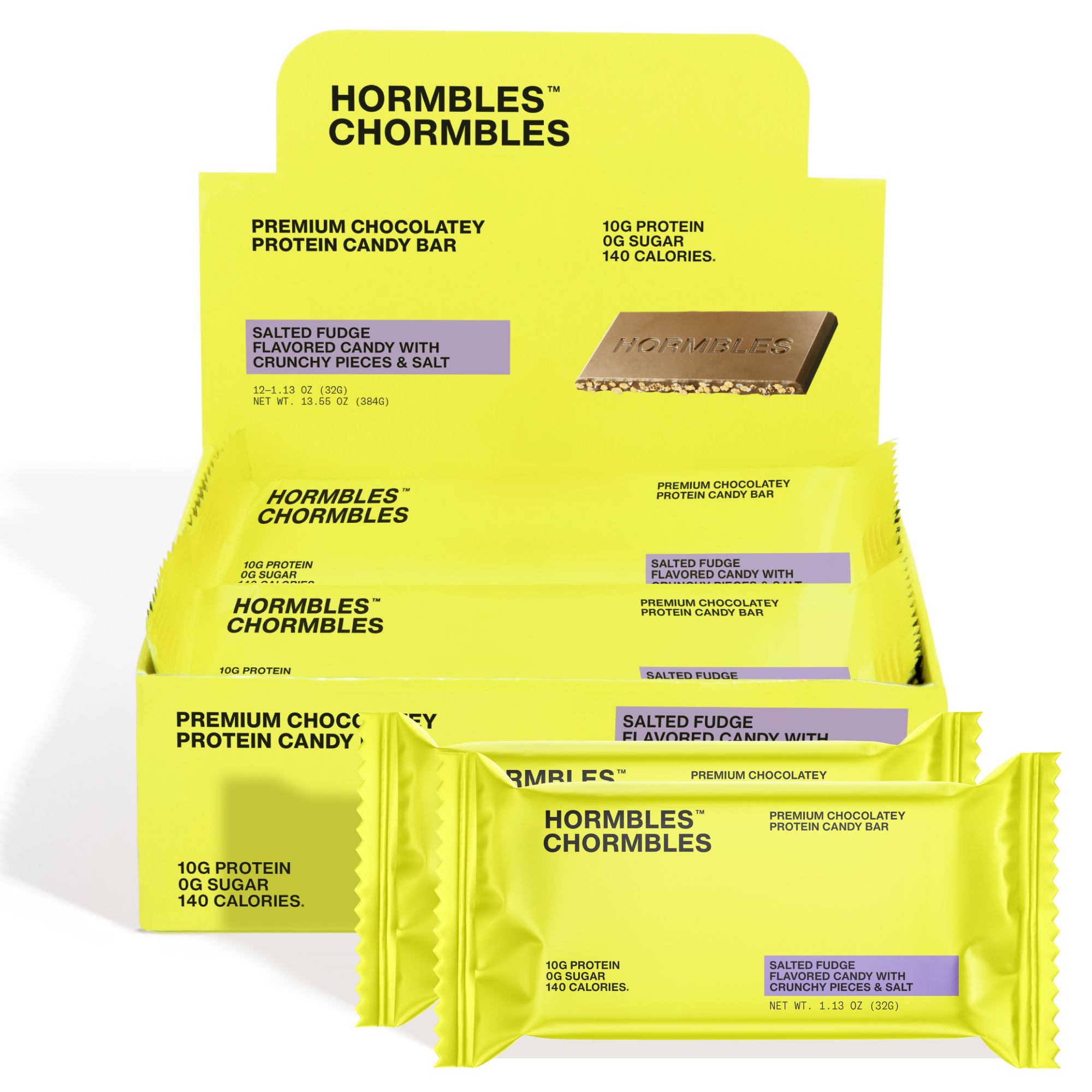 Hormbles Chormbles Salted Fudge Chocolate Protein Candy Bar