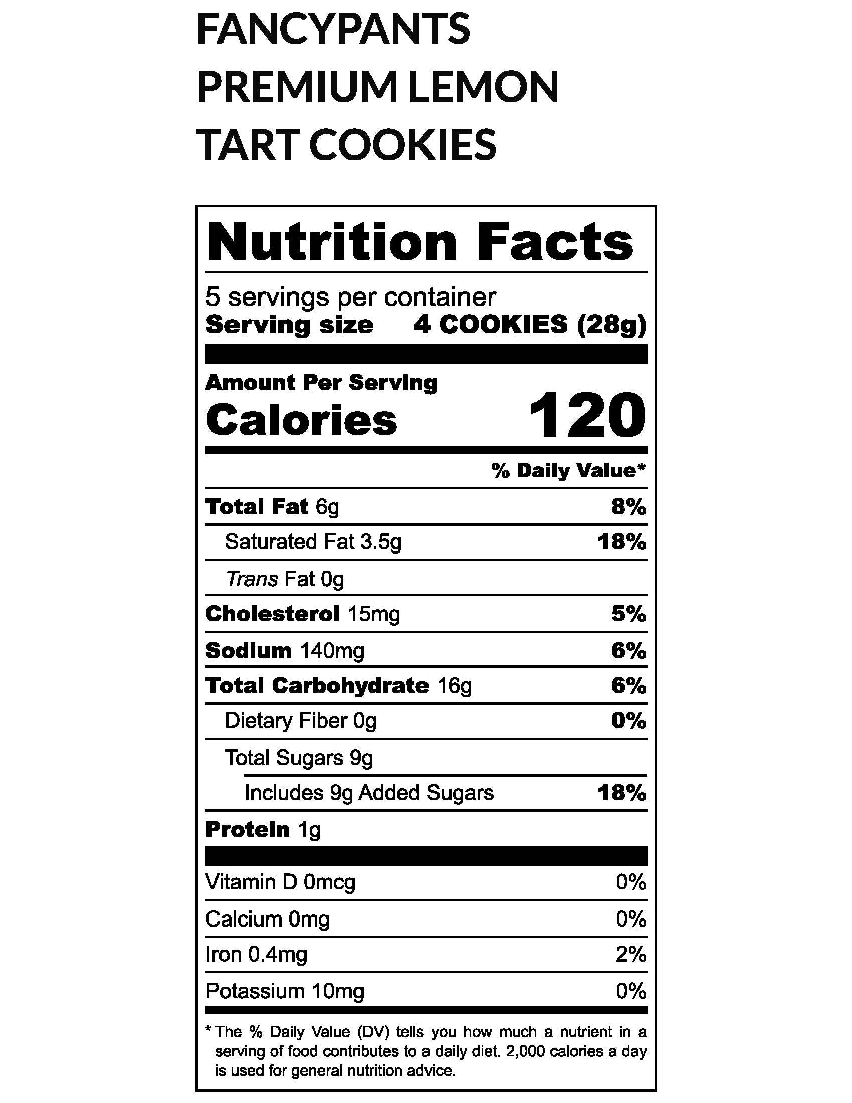 Fancypants Lemon Tart Cookies