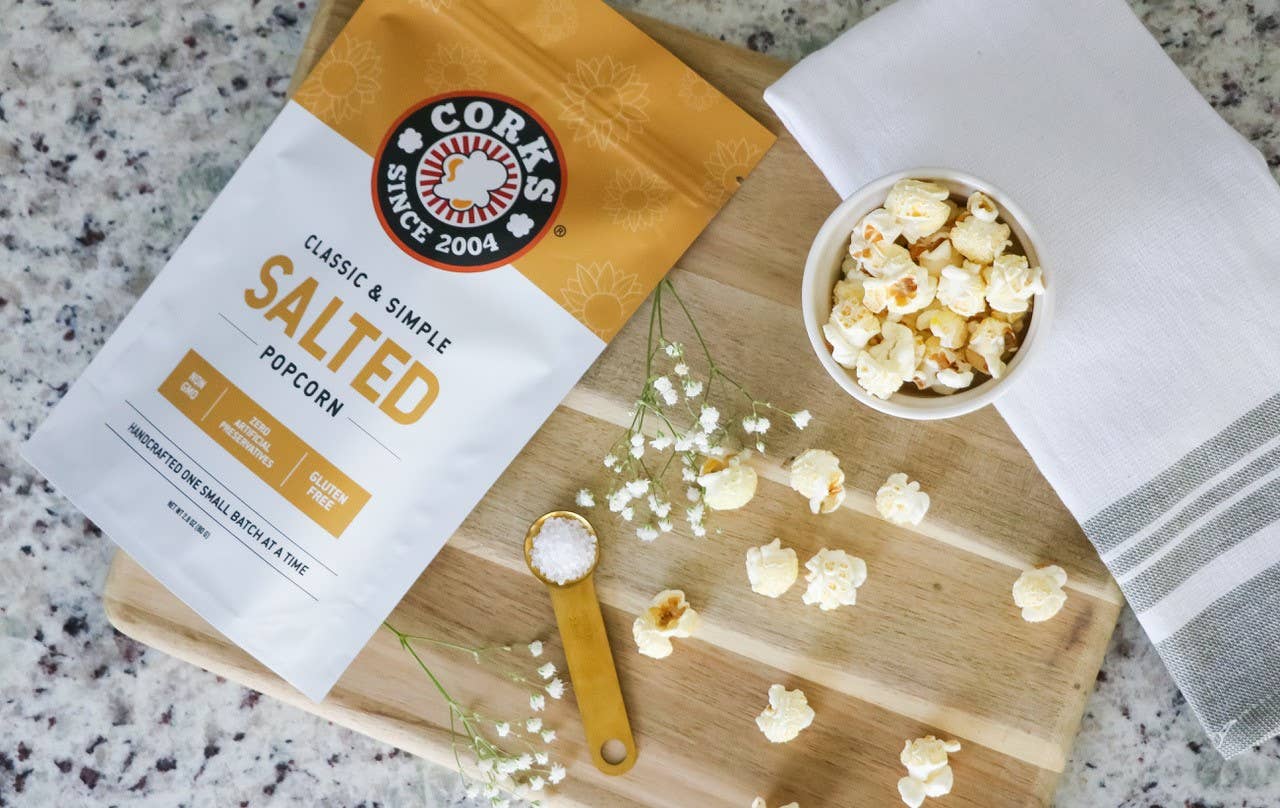 Cork's Simply Salted Popcorn