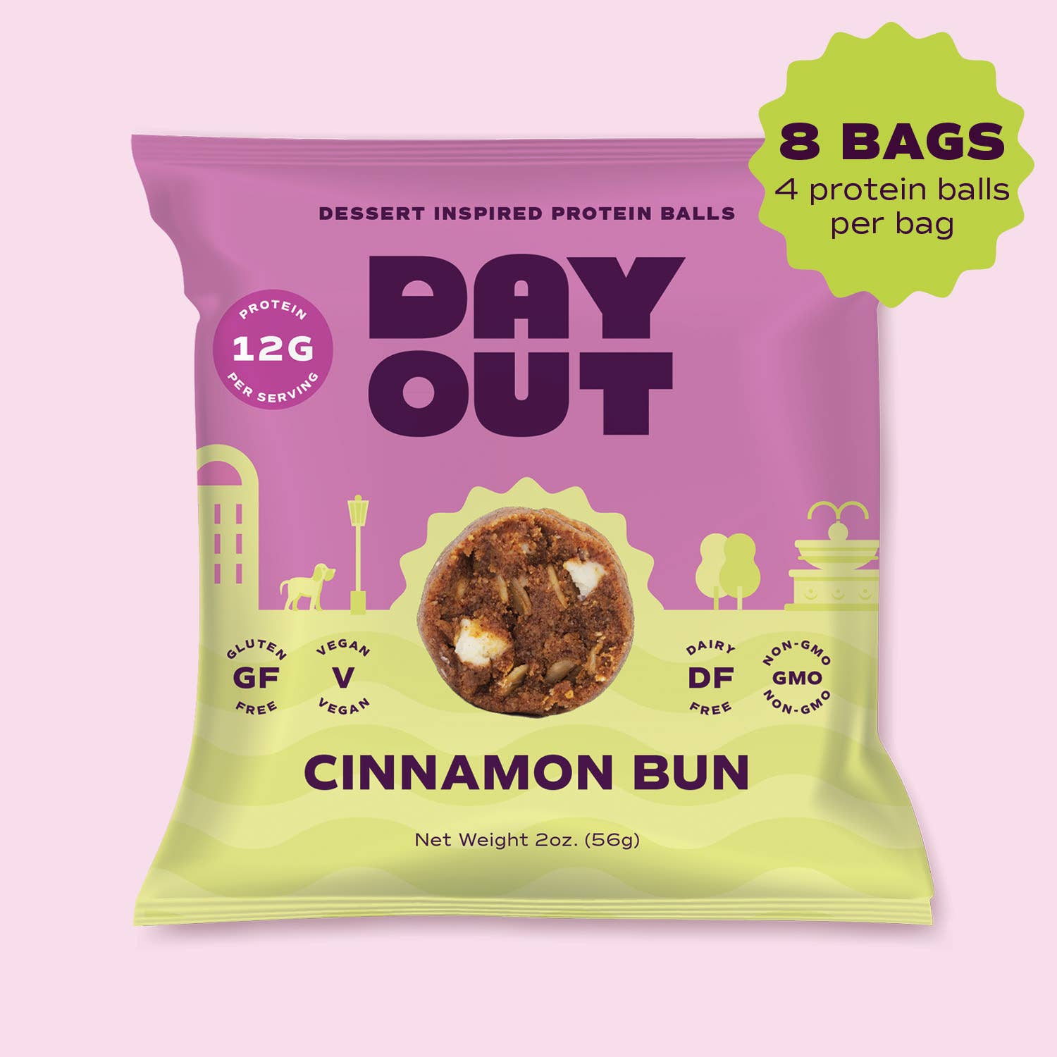 Day Out Cinnamon Bun Protein Balls