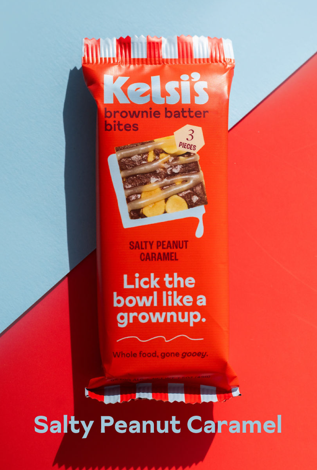 Kelsi's Salty Peanut Caramel Brownie Batter Bites