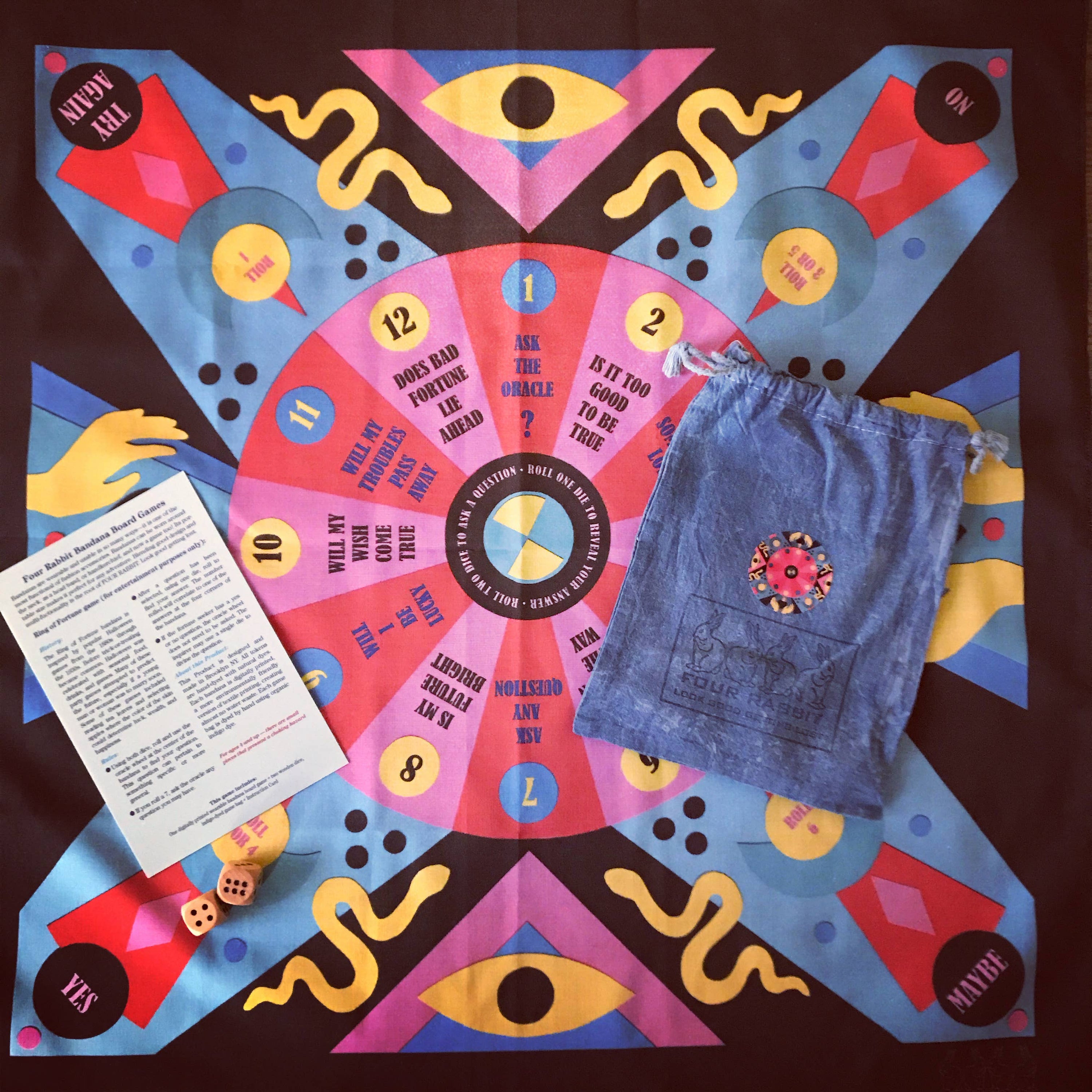 Ring of Fortunes Bandana Board Game