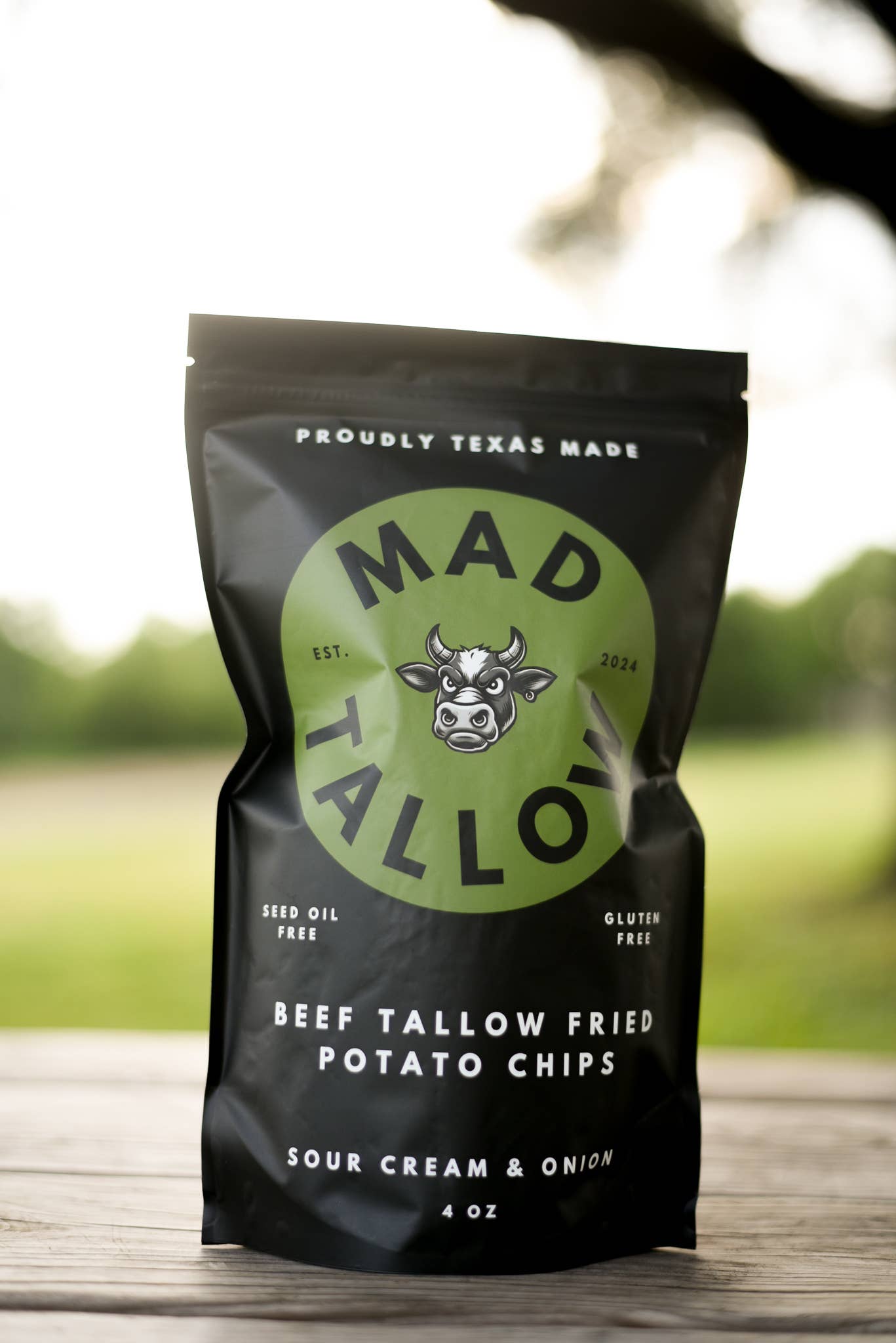Mad Tallow Space City Sour Cream & Onion Beef Tallow Chips