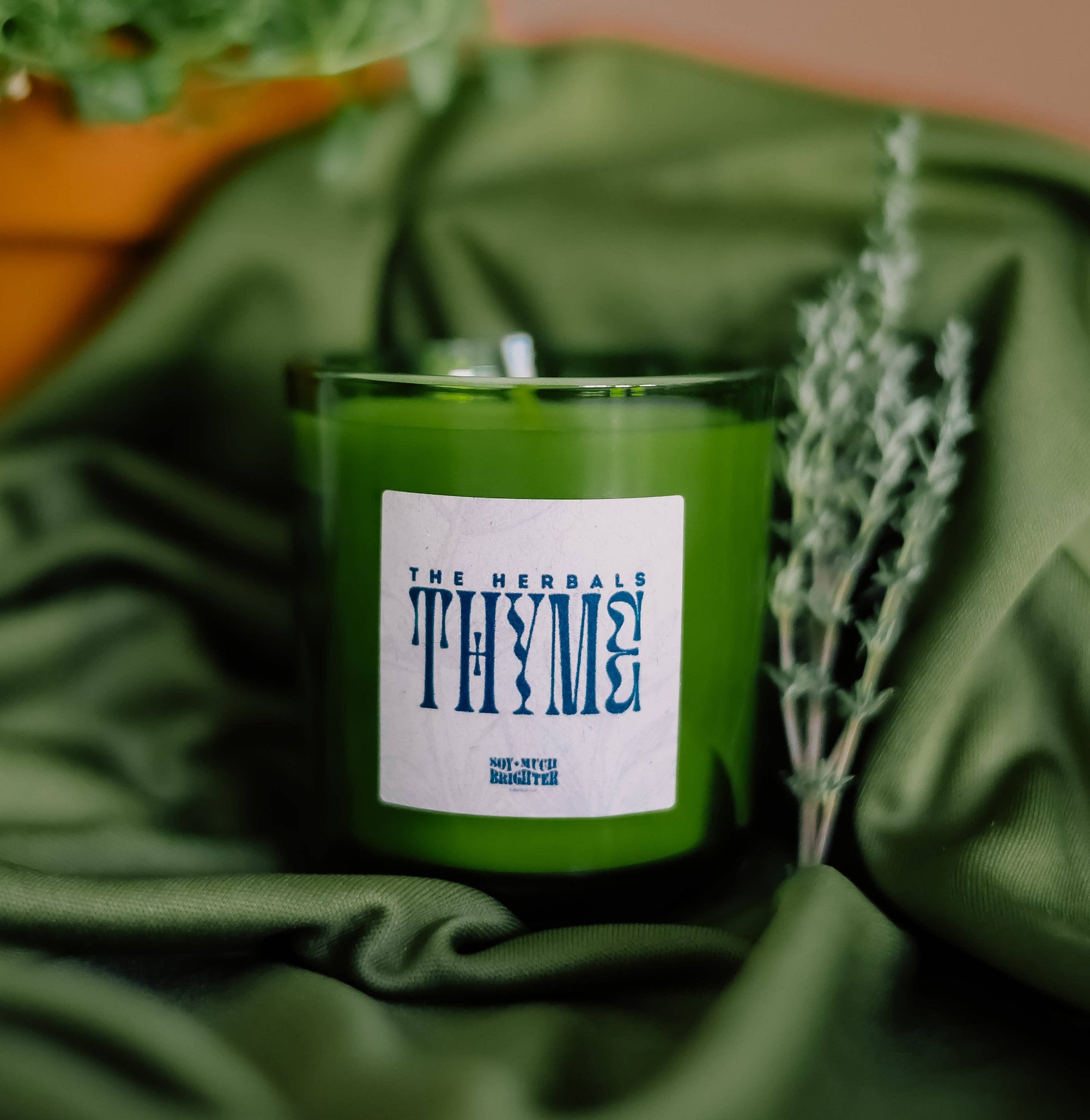 Thyme mini candle