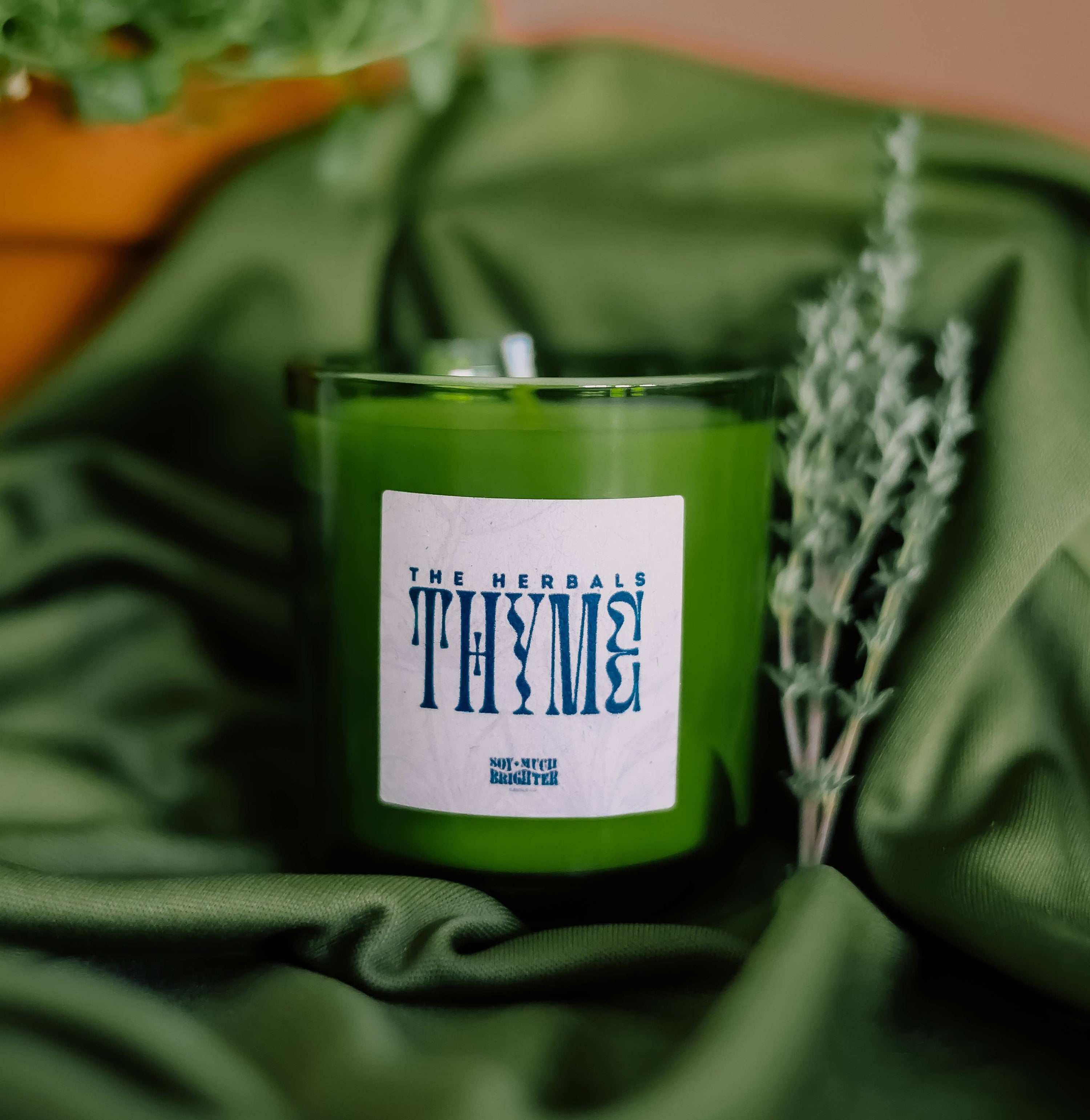 Thyme mini candle