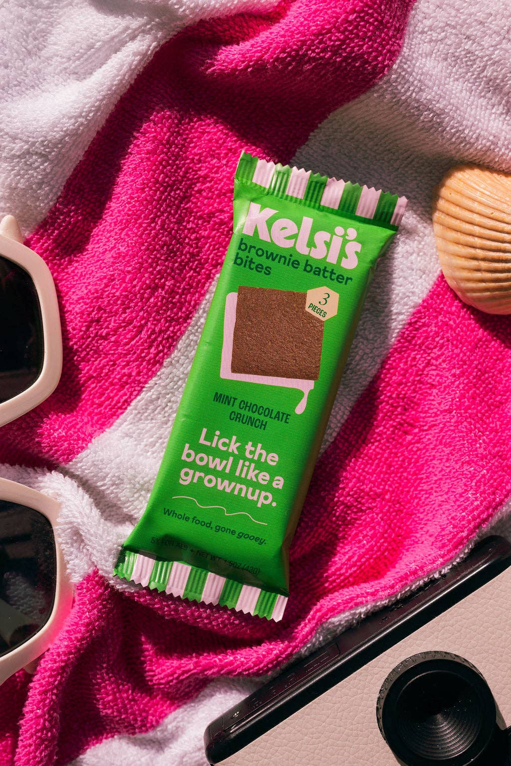 Kelsi's Mint Chocolate Crunch Brownie Batter Bites