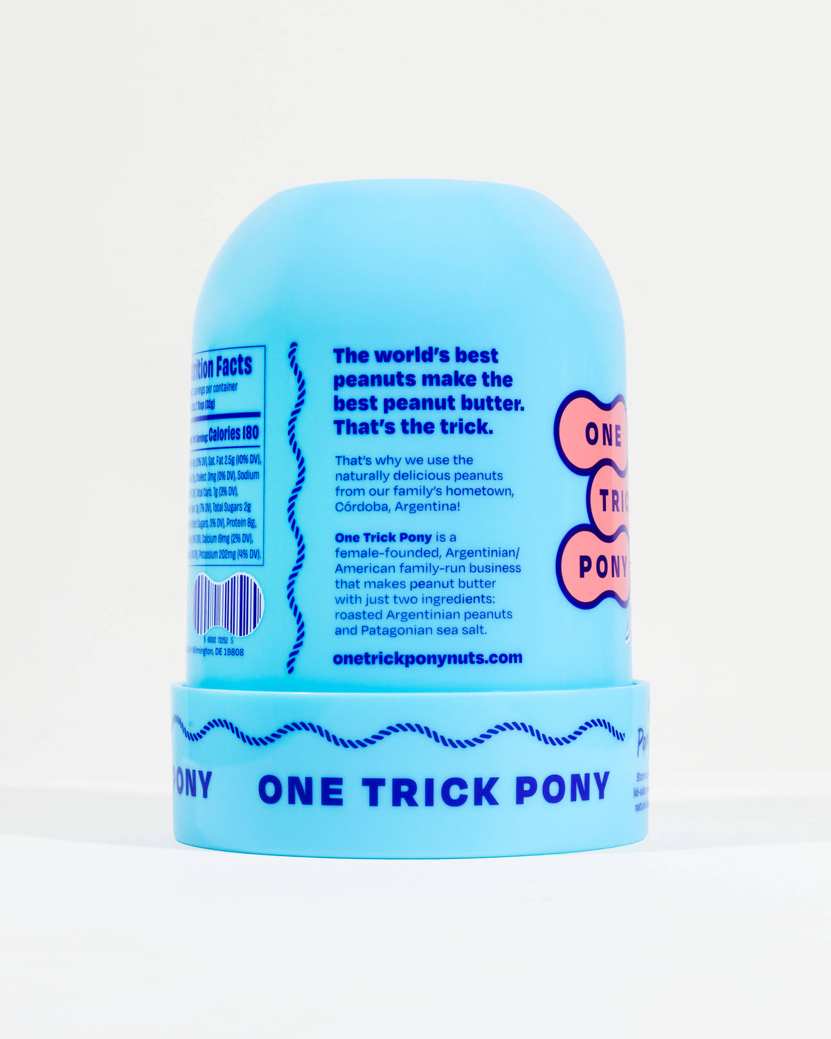One Trick Pony Organic Unsalted Peanut Butter