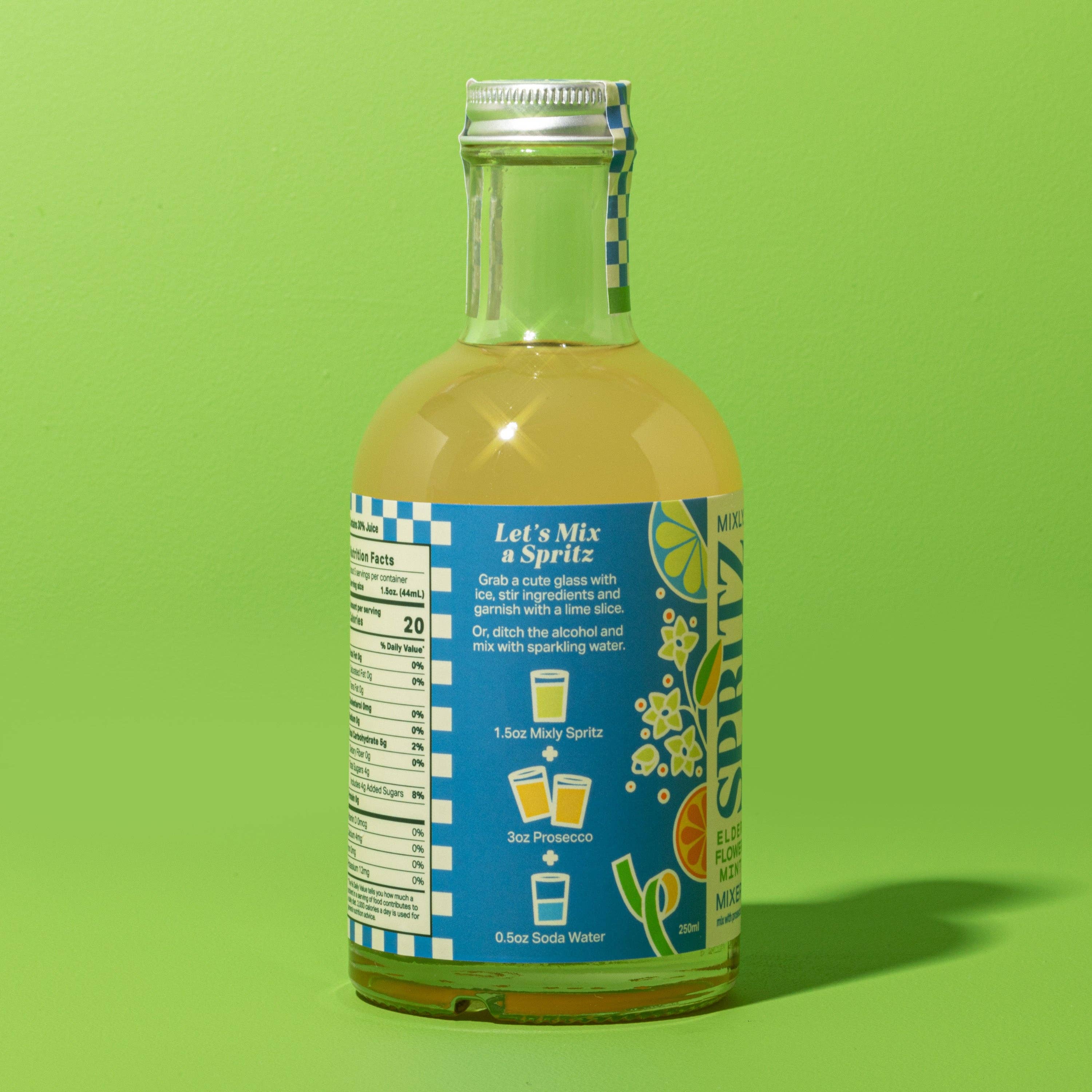 Mixly Elderflower Mint Spritz Mixer