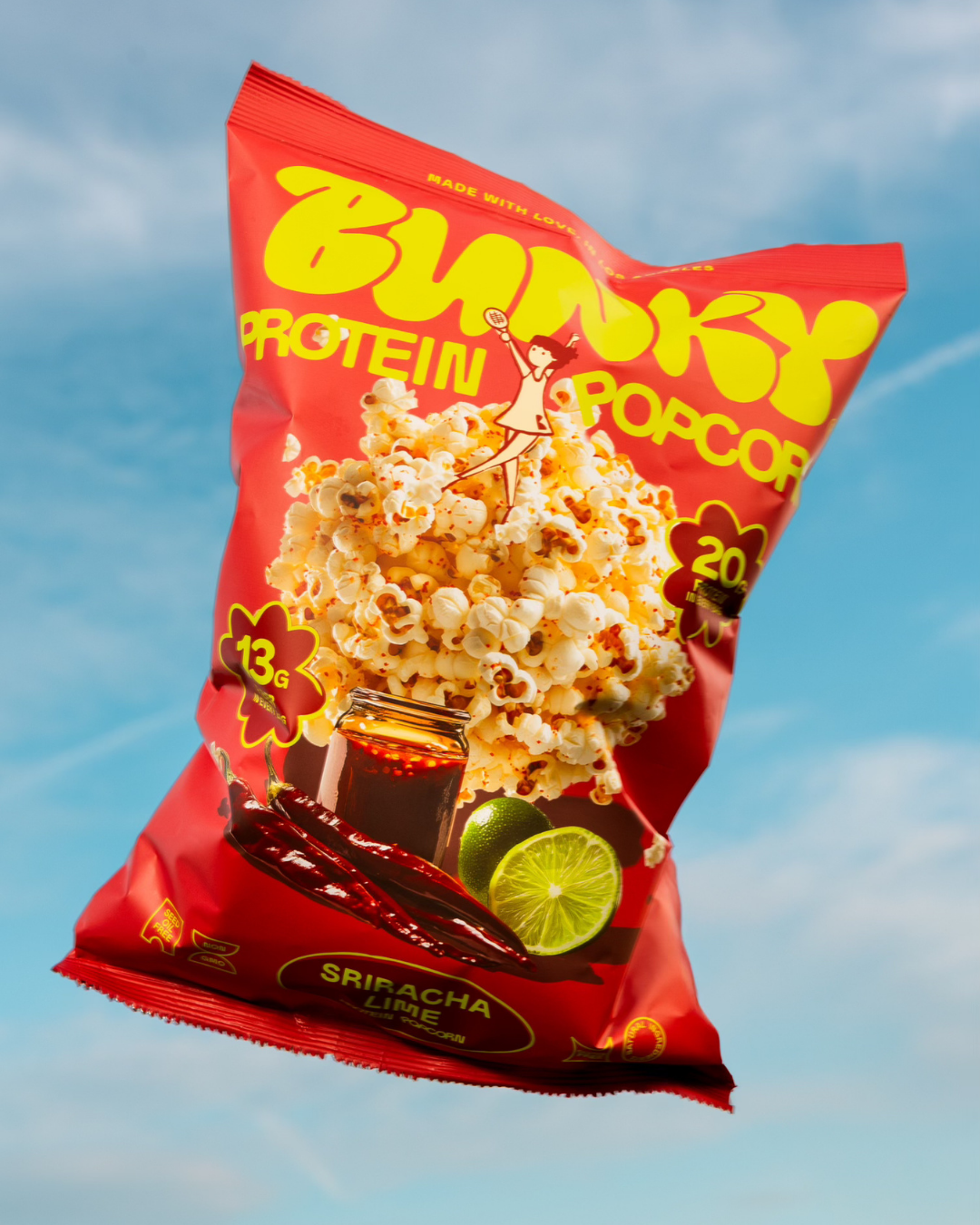 Bunky Sriracha Lime Protein Popcorn