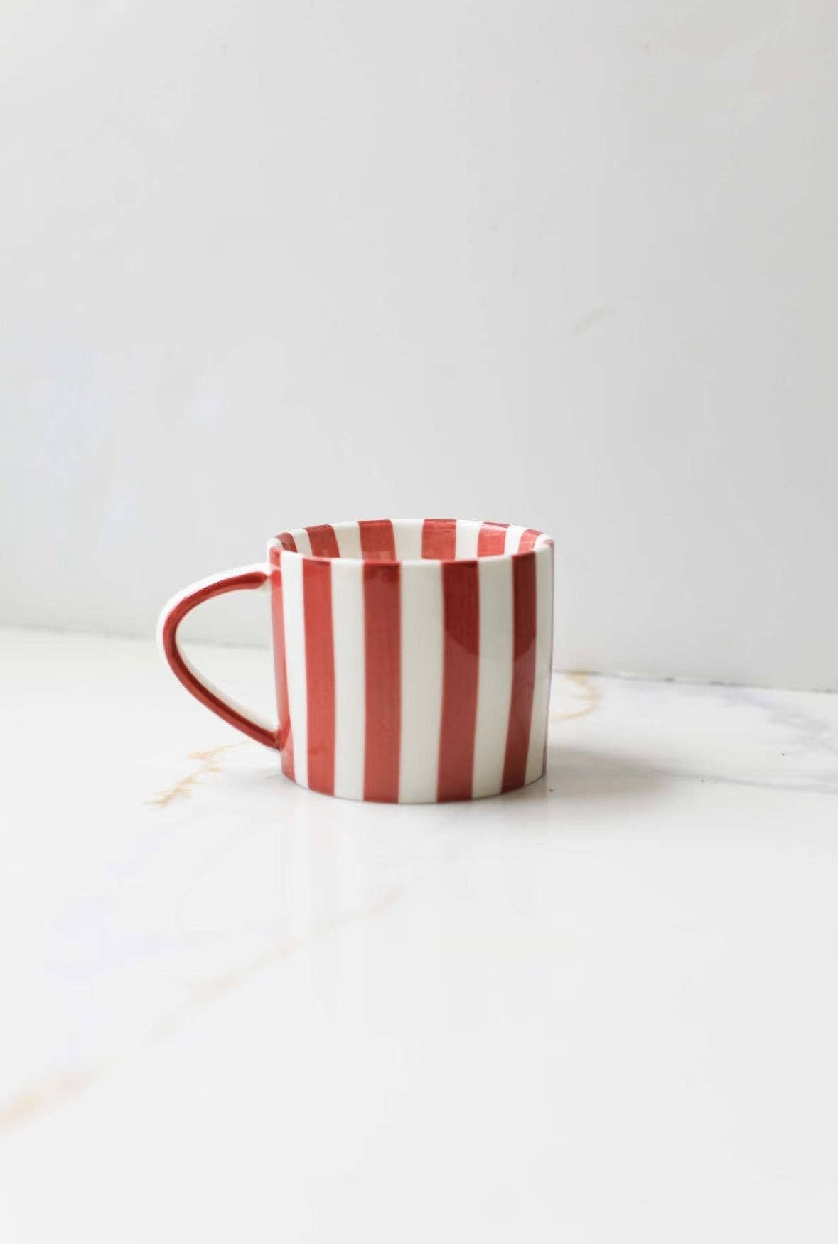 Red Striped Mug