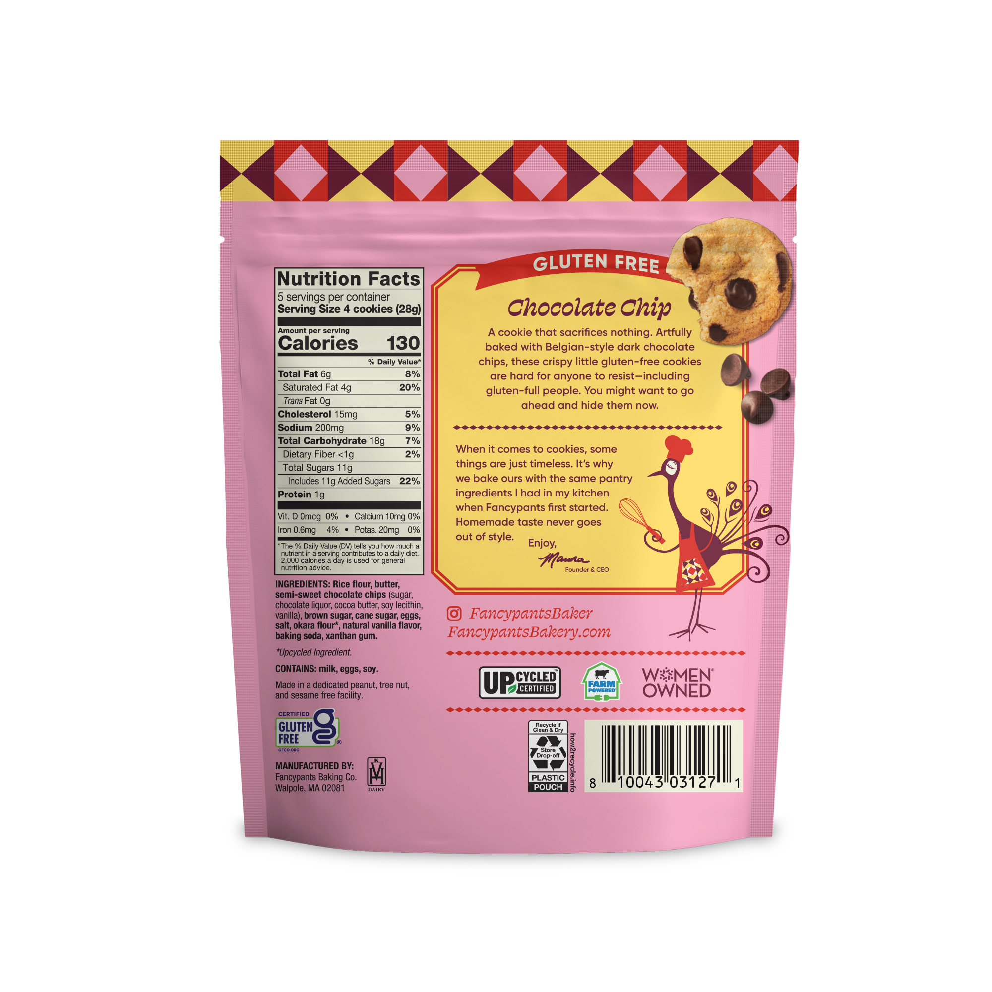 Gluten Free Fancypants Cookies
