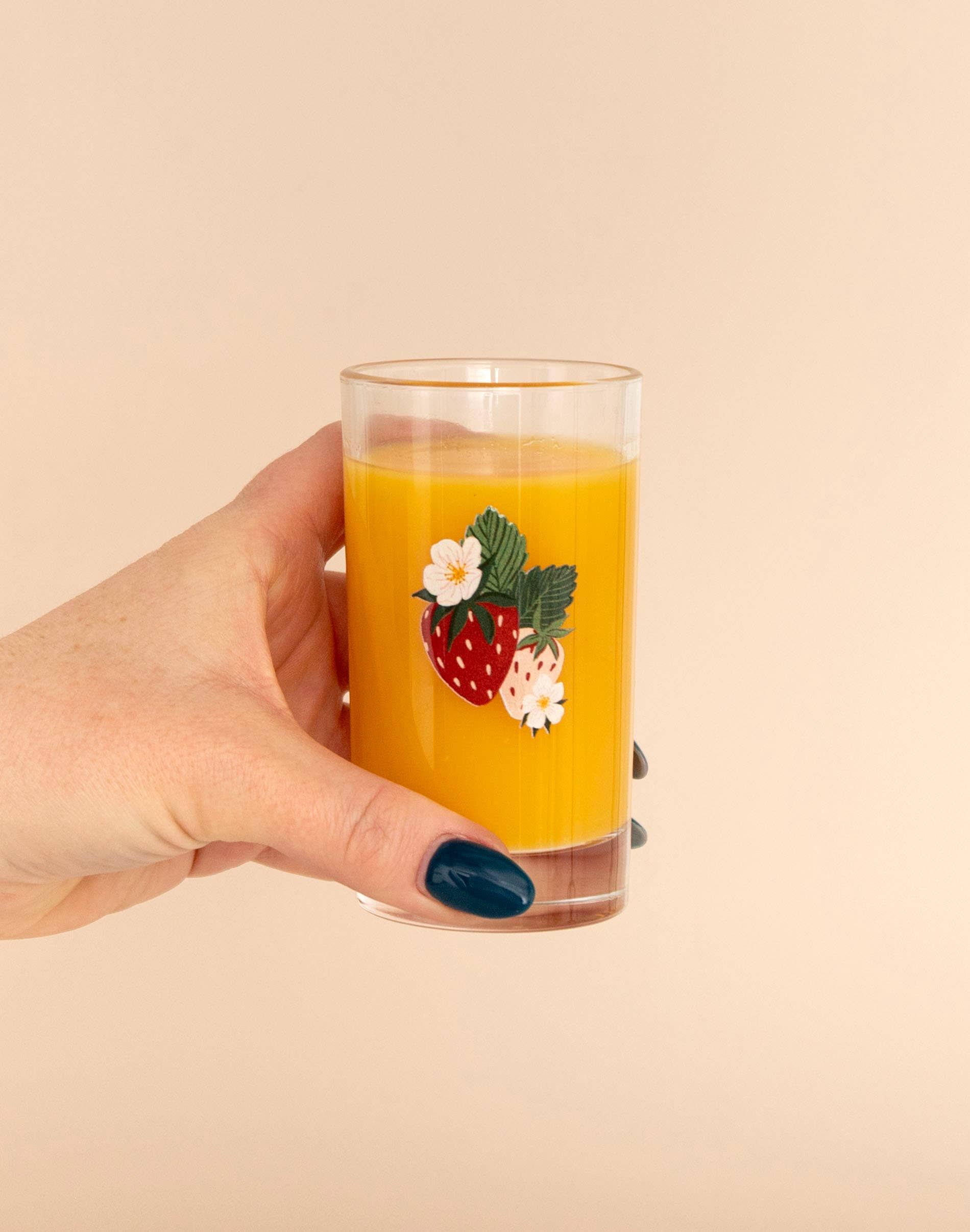 Strawberry Mini Juice Glass