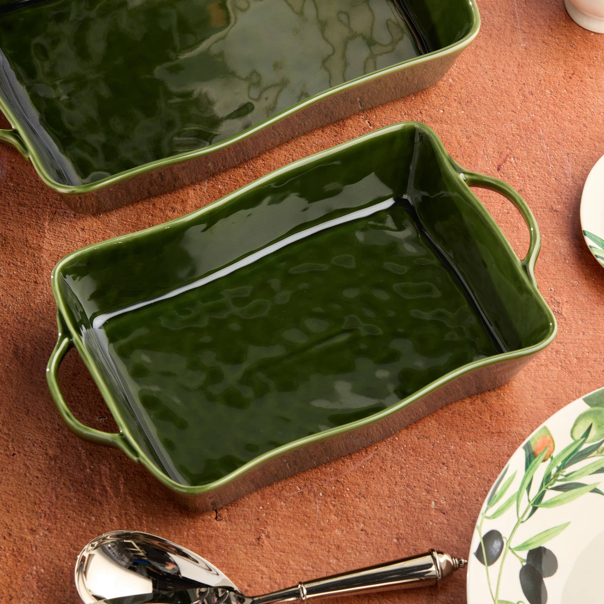 Green Baking Dish