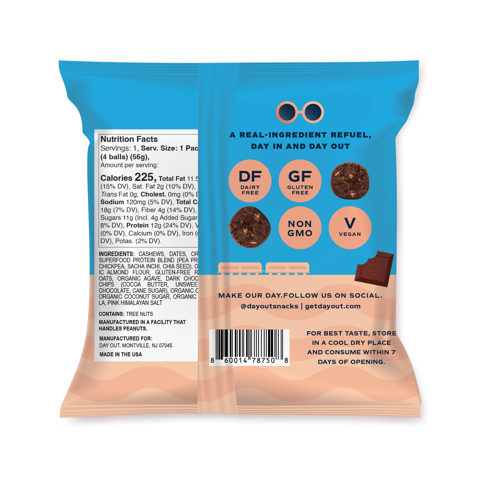 Day Out Brownie Batter Protein Balls