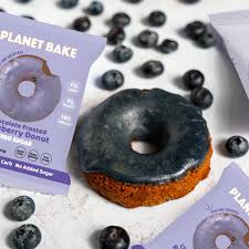 Planet Bake Choc Frosted Blueberry Donut