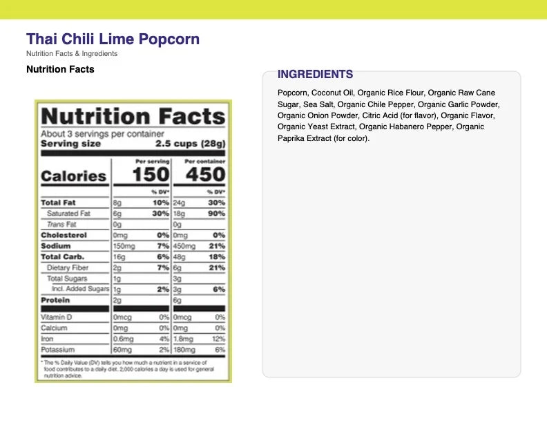 Thai Chili Lime Popcorn